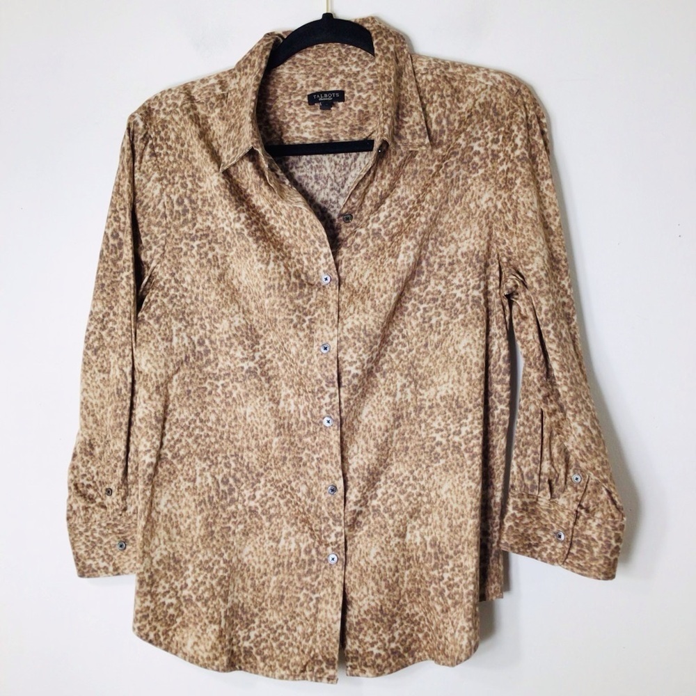 Talbots button up shirt women 12 cotton